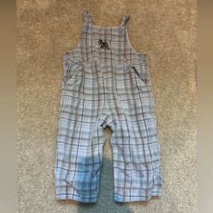Plaid Kids Overalls